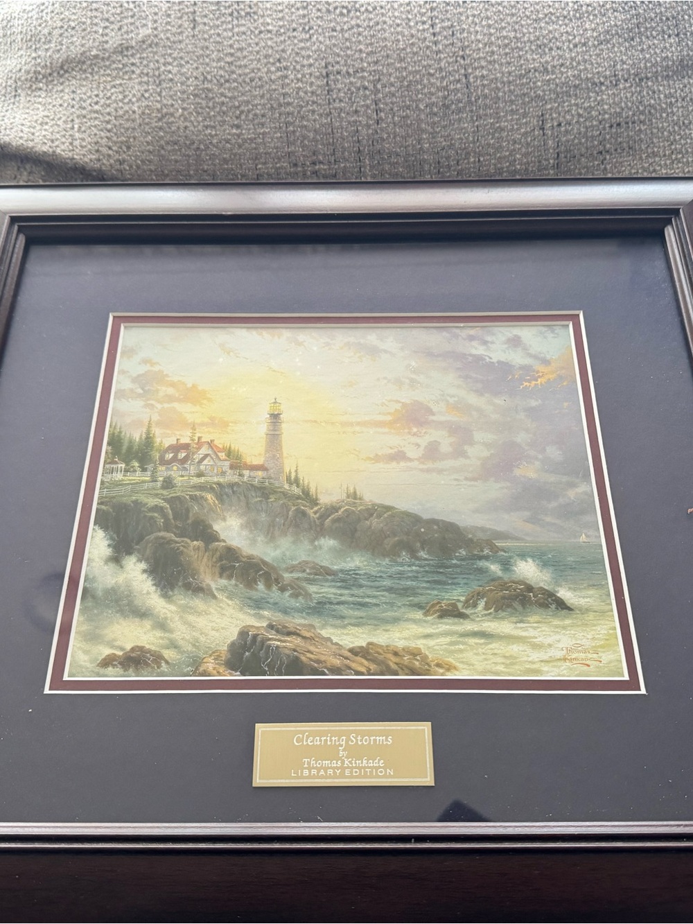 Thomas Kinkade Coastal Lighthouse Print 18x16